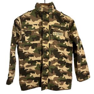 G-Unit‎ Tools of the Trade Camouflage Camo Full Zip Jacket Hood Size Small